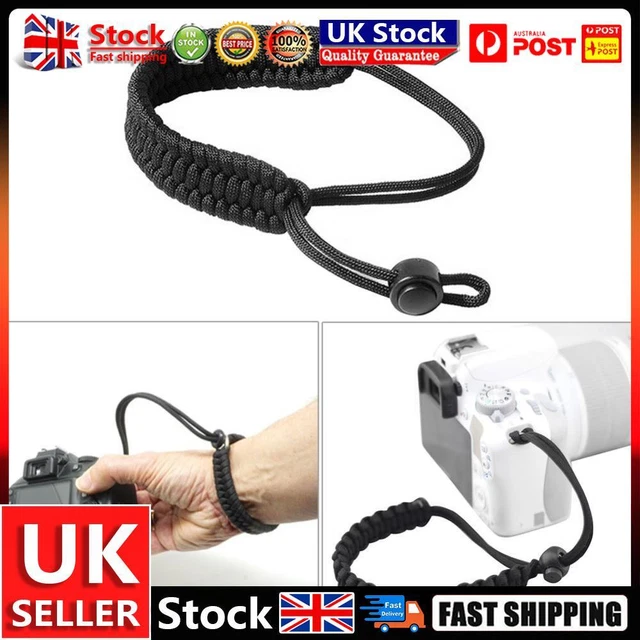 Nylon Camera Paracord Practical Ropes Men Women Camping Gear (Black) UK