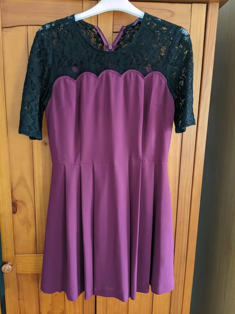 VAUDEVILLE & BURLESQUE Urban Outfitters Black Lace And Purple Mini Dress  Size M 10.80 - PicClick UK