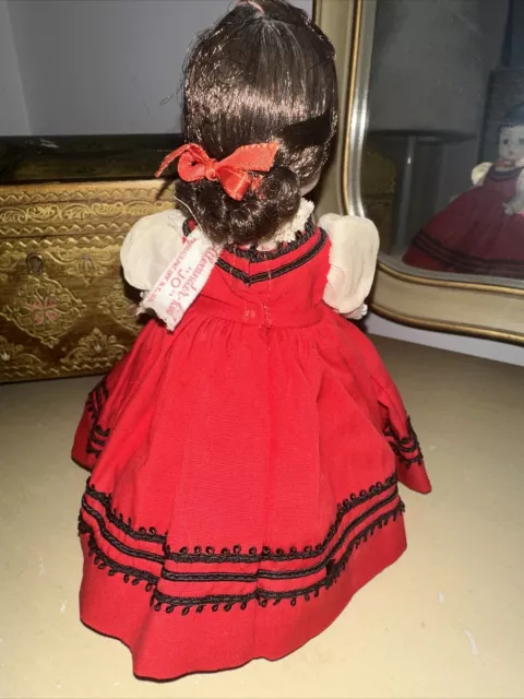 Madame Alexander Kins Little Women Jo 8" Doll Bent Knee Walker Early Red 3