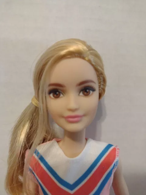 Mattel Barbie Fashionistas Doll Blonde With Brown Eyes Re-Dressed