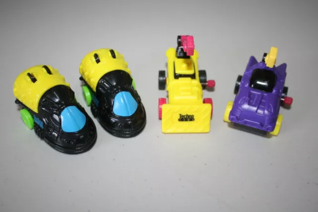 Vintage Wendys Techno Tows 1995 Kids Meal Toys Lot Of 4 Collectible