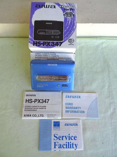 Walkman Aiwa HS-PX290, Neuf Sous Blister, Baladeur Cassette Portable Scellé