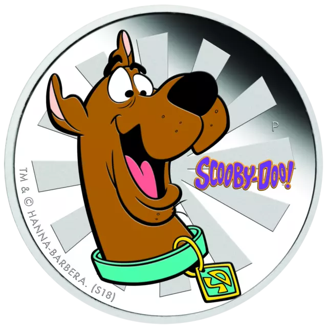 2018 Tuvalu SCOOBY-DOO 1oz SILVER $1 PROOF COIN Dog Year