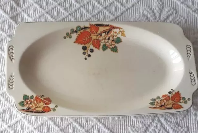Vintage Crown Staffordshire Dish, Floral  motif,  Knot Mark