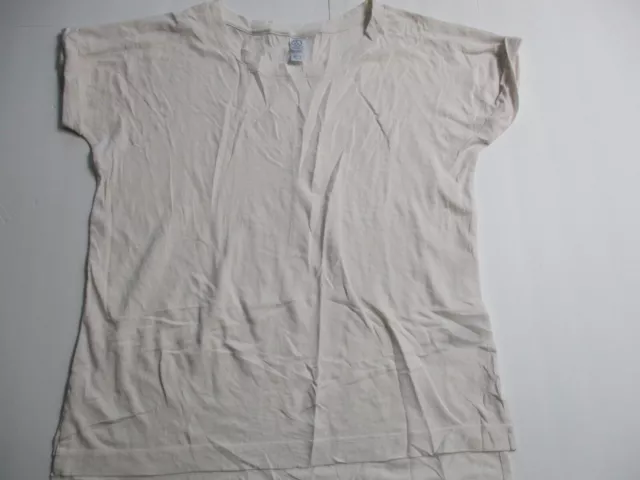 Womens alternative beige t-shirt sz m/l