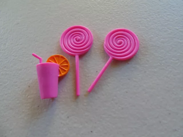 Barbie Accessories 2 Lollipops And Drink A-30