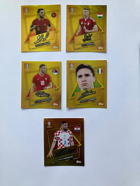 Topps EURO 2024 Aufkleber Parallel Gold - Deutschland, Ronaldo, Griezmann & Stars, Sammlerstück