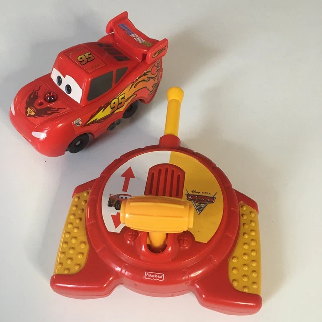 FISHER-PRICE GEOTRAX DISNEY/PIXAR Cars 2 RC Lightning McQueen TESTED ...