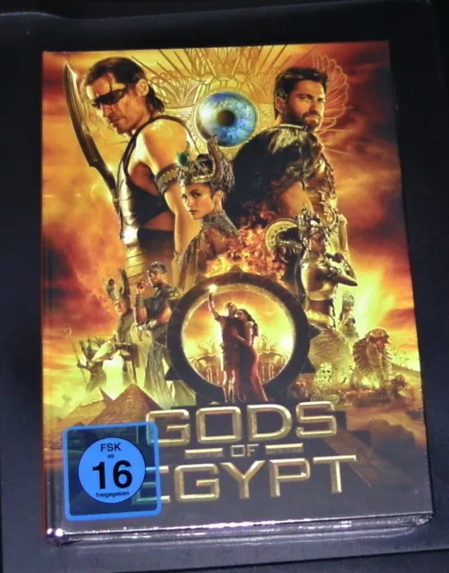 Gods Of Egypt Limitiertes Nummeriertes Mediabook 4K Blu Ray + Blu Ray Neu & Ovp