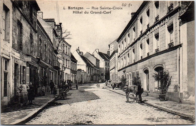 61 MORTAGNE - rue sainte croix hotel du grand cerf