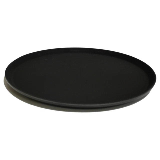 G.E.T. NS-1600-BK Black Polypropylene 16 Round Non-Skid Tray"