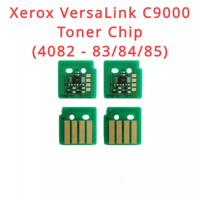 4 x High Capacity Toner Chip (4082 - 83/84/85) for Xerox VersaLink C9000 Refill