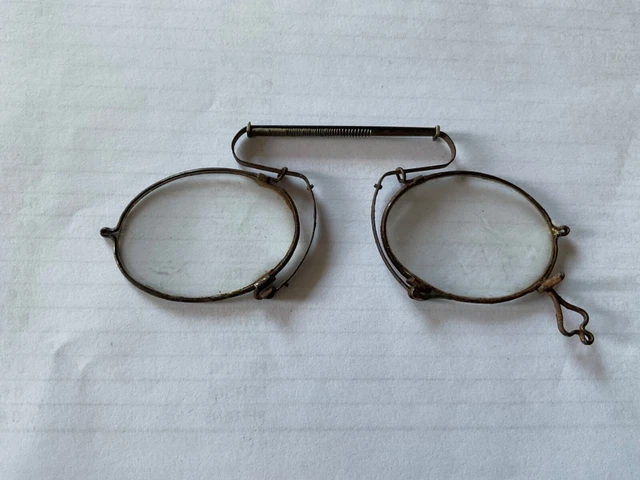 ANTICHI OCCHIALI LORGNETTE EPOCA TARDO 800 PRIMI 900 allungabili