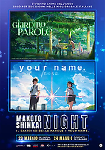 PLAKAT MAKOTO SHINKAI Night Your Name Die Garten Der Wörter B101 EUR 41