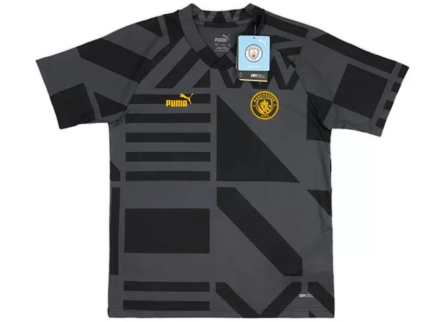 Manchester City Football Maillot Pré Match Garçons PUMA Manche Courte 2022/23