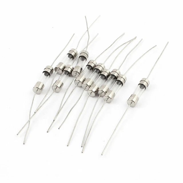 Double Casquette Axial  tube en verre fusibles 5x 20mm 250V 1A 10pcs
