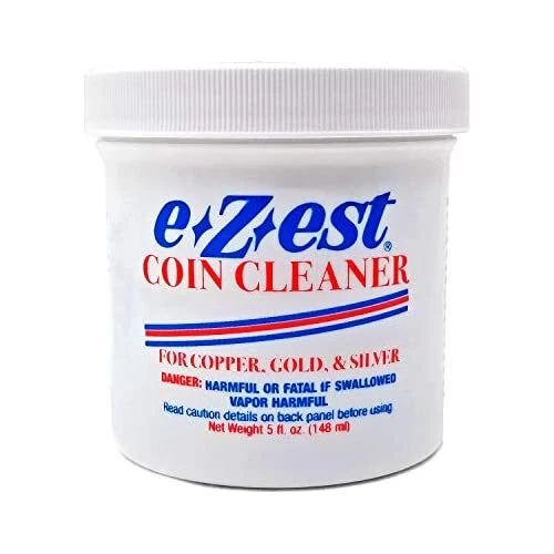 e-Z-est eZest Easy Coin Cleaner Copper Gold Silver Jewelry - 5 Ounce Jar