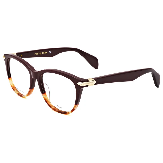 NEW RAG AND Bone RNB 3021 LHF Opal Burgundy Eyeglasses 51/15  display picture 1
