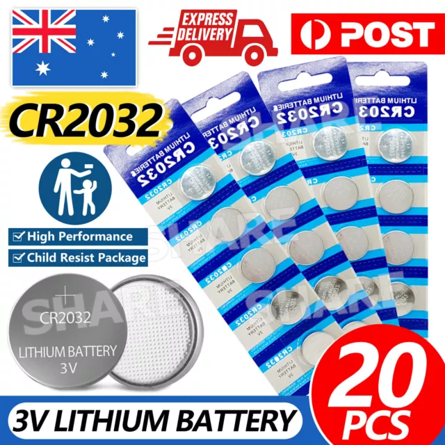 20X New Cr2032 3V Lithium Cell Battery 5004Lc 2032 Br2032 Button Batteries Oz