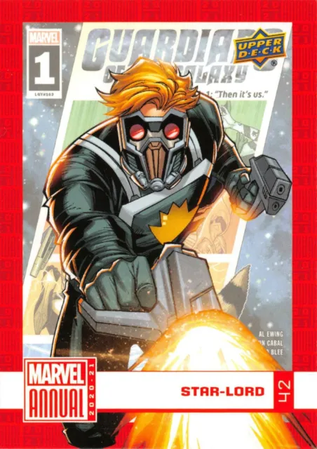 STAR-LORD / Marvel Annual 2020-21 (UD 2022) BASE Trading Card #42