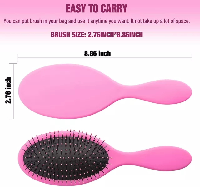 Professional Salon Detangling Hair Brush Comb Masage Cushion soft bristels Large 3