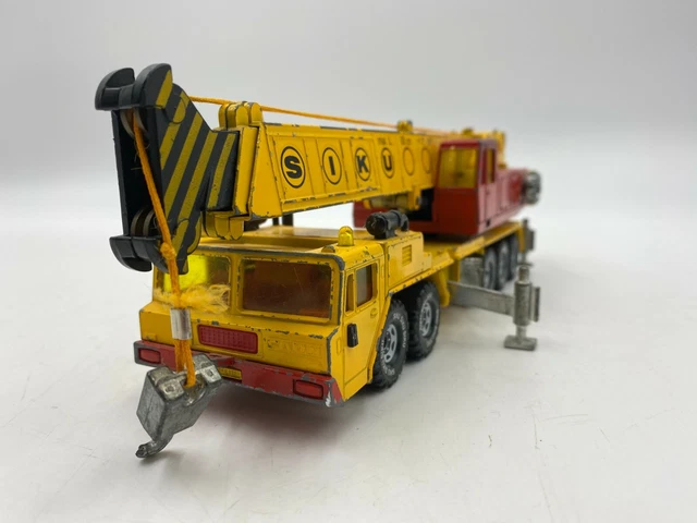 Siku 1326 – Grue Hydraulique Métal/Plastique, Jaune/Rouge, Bras Levable Et Rotatif