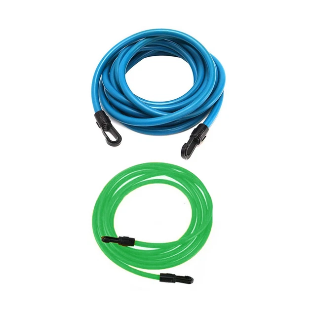 2Pcs 4M Adjustable Swimming Training Resistance Elastic Exerciser Rope Late V9C2