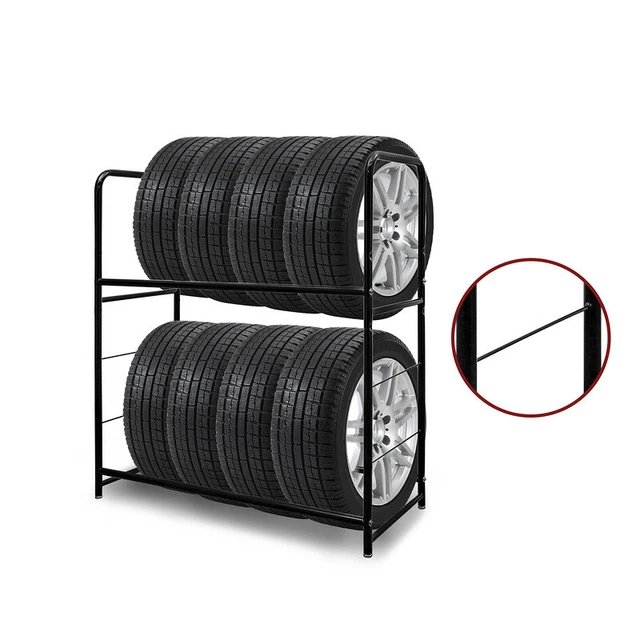 Estantería para neumáticos soporte para neumáticos estantería de taller estantería base profesional fácil instalación