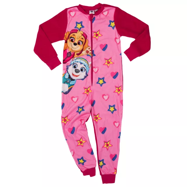 Paw Patrol Jumpsuit für Mädchen - Skye Overall Pyjama Schlafanzug Kinder Rosa/Pi