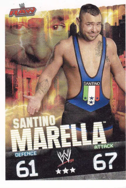 Attax Evolution Raw Slam Catch Cards - Santino Marella
