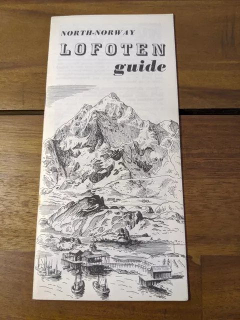 Vintage 1968 North-Norway Lofoten Guide Brochure