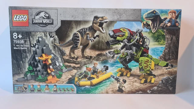 LEGO 75938 JURASSIC World T. rex vs Dino-Mech Battle Tyrannosaurus Rex ...