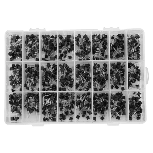 840pcs Professional NPN PNP To 92 2N2222A-BC558 Transistor Assortment DIY Kit❤