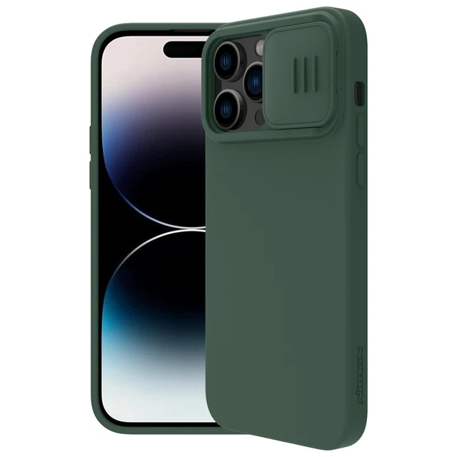 Nillkin CamShield Liquid Silicone Case for Apple iPhone 14 Pro - Foggy Green
