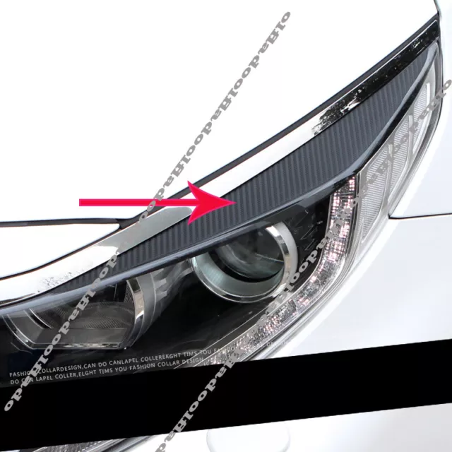 For Kia optima 2016-2018 Front Headlight Lamp Eyebrow Sticker Decor Eyelid Line