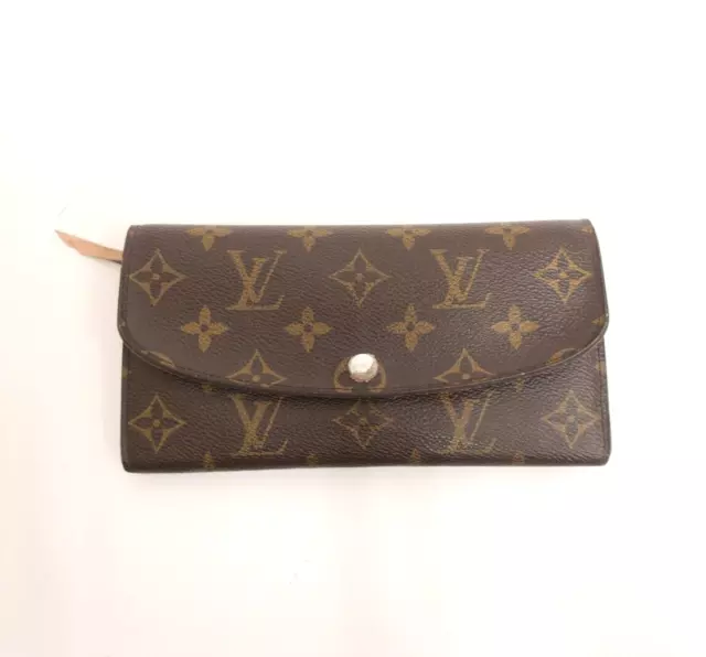 Authentic LOUIS VUITTON Monogram Portefeuille Emilie Long Wallet #25593