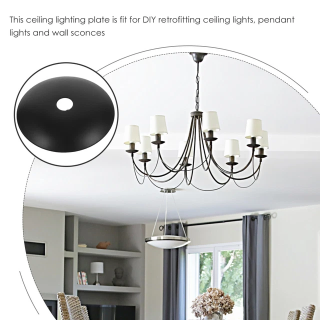 6 Pcs Chandelier Base Tray Accessory Tray Metal Chandeliers UFO 8
