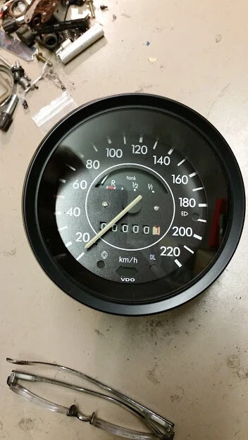 VW Coccinelle Compte-Tours Jusqu'À 220 Km/H Complet Dépassé Tva Récupérable