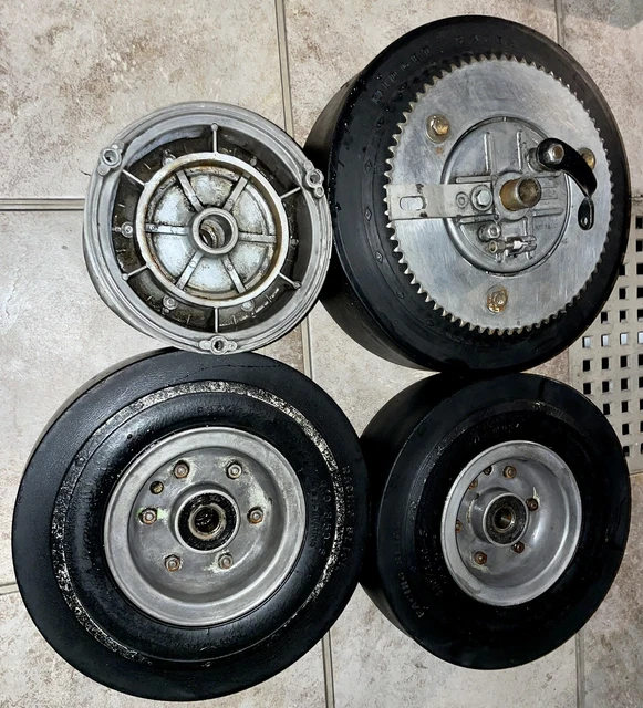 VINTAGE RACING GO KART wheels & tires 1959 aluminum manufacturing co