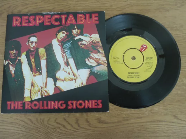 The Rolling Stones 7" Single P/S * Respectable / When The Whip Comes Down *