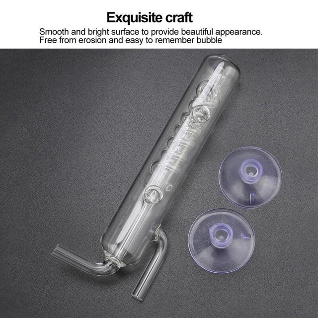 Crystal Glass Aquarium CO2 Bubble Counter for Fish Tank - High Transparency