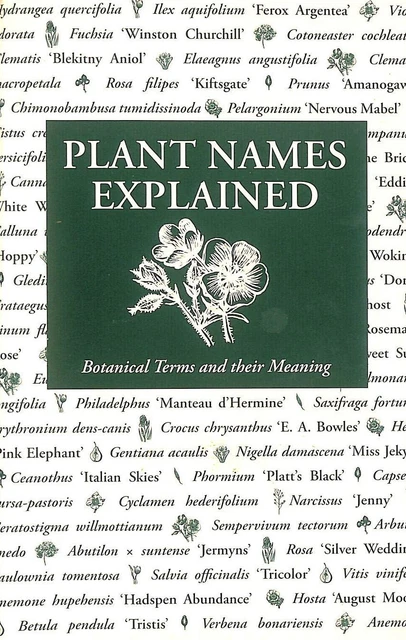 PLANT NAMES EXPLAINED. Botanical terms and their meaning by Jane ...
