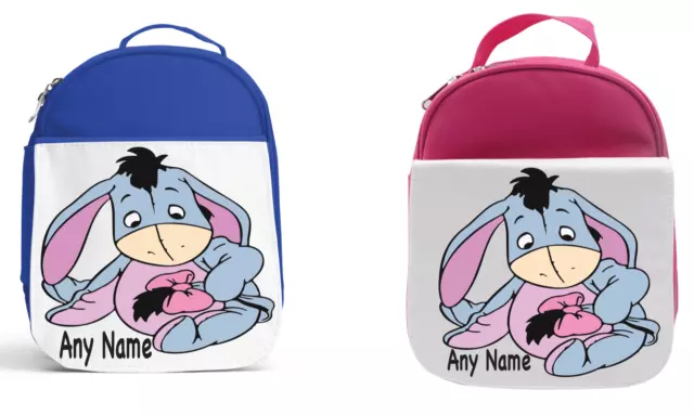Winnie the Pooh Eeyore Personalised Lunch Bag Kids School Insulated Lunch bag