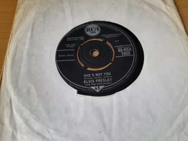 Elvis Presley     Shes Not You               7"   Single