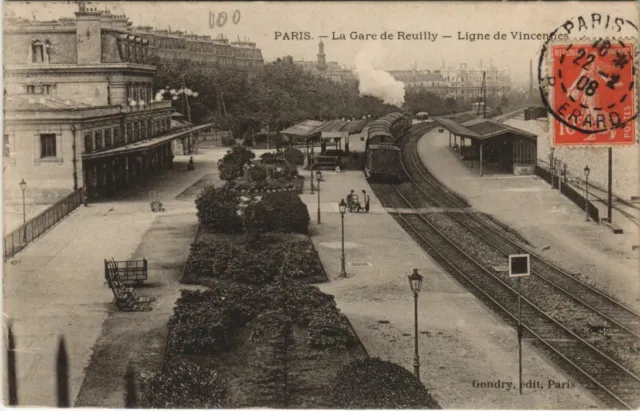 CPA AK PARIS 12th Gare de Reuilly Ligne de Vincennes (925354)