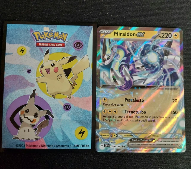 Miraidon Ex 079/197 - Carta Singola Pokemon - Doppia Rara - Set Ossidiana Infuocata (Obsidian Flames)
