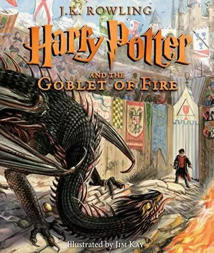 Harry Potter and the Goblet of Fire: The Illustrated Edition - Hardcover - GOOD