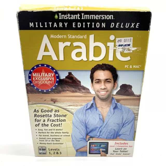 Learn Arabic Instant Immersion Family Edition Language  Levels 1-2&3 PC & Mac