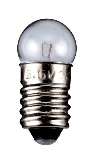 Ruiandsion – Lot D'ampoules Halogènes E10 1447 – 6,3V 2W – Lumière Blanche Chaude (x10 ?)