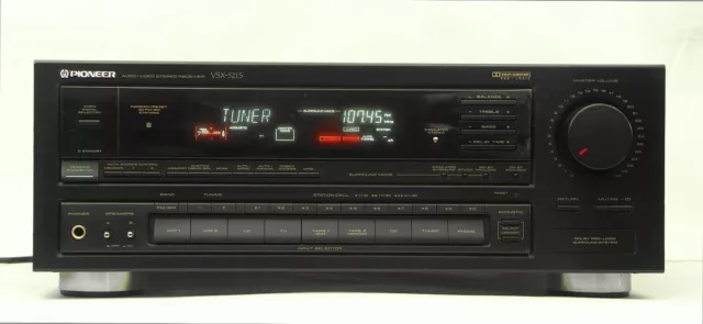 Pioneer Vsx-521S Dolby Surround Pro Logic Dts Receiver 2 X 100 W Sinus